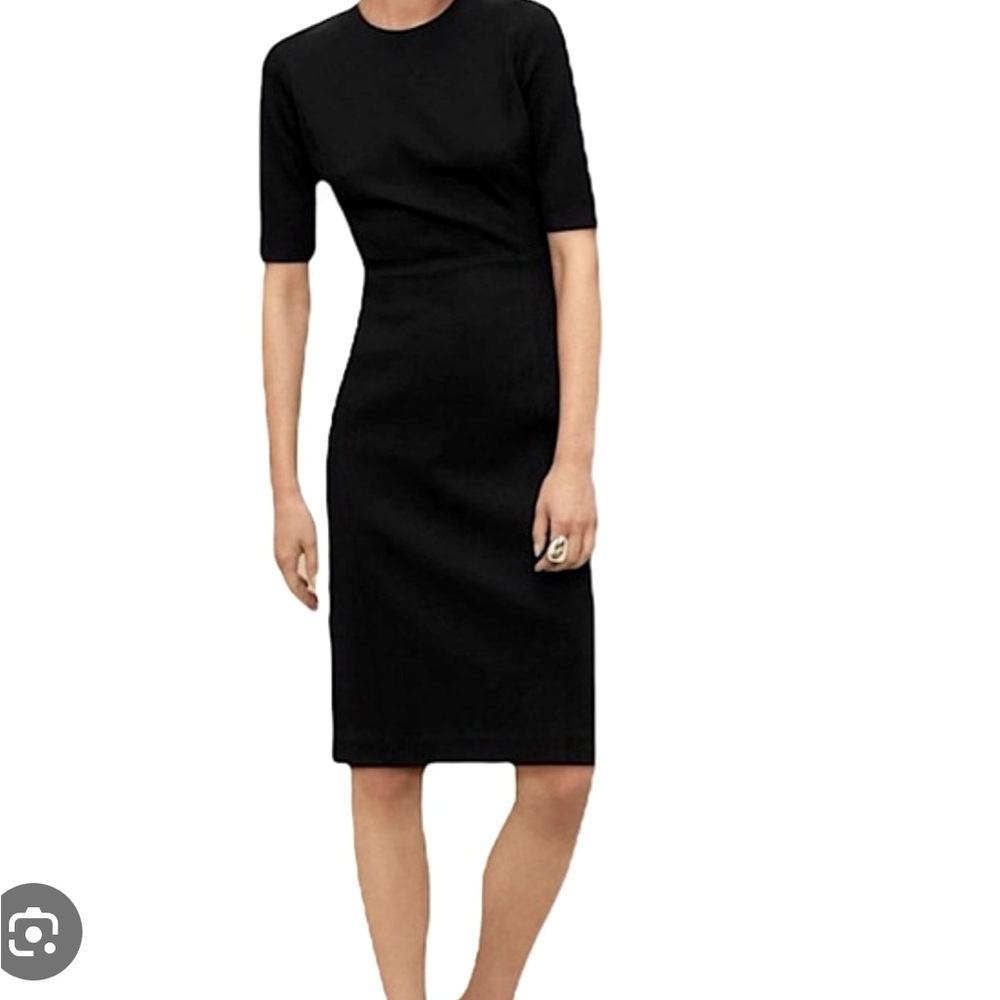 Babaton Kramer faux suede midi dress, size 4